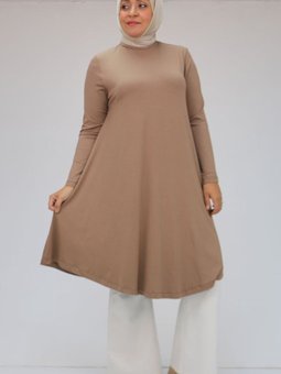 Vizon Büyük Beden Mevlana Penye Tunik