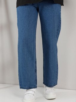 Bol Paça Kot Pantolon Mavi 6016