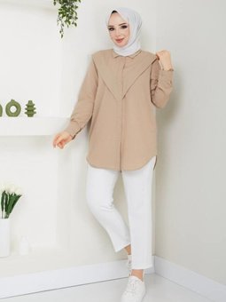 Bej Önu Arkası V Tunik