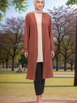 Sade Uzun Yazlık Baharlık Nefes Alır Dökümlü Hırka,büyük Beden Anne Hırka