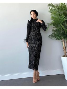 Daily Abiye Elbise Siyah