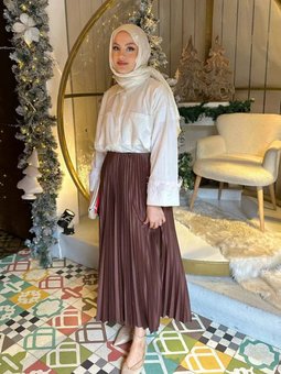 Acı Kahve Henza Elisa Piliseli Uzun Etek