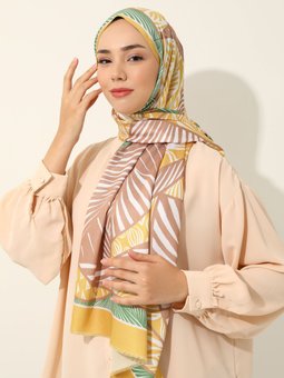 Özel Tasarım İpeksi Twill Çok Renkli Şal