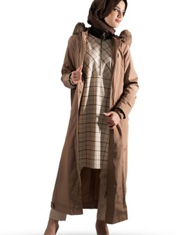 Trend Trençkotyağmurluk/rüzgarlık Kapüşonlu 24/25 Sonbahar Kış Yeni Sezon