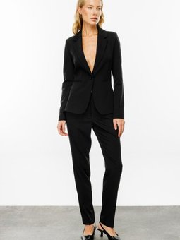 Siyah Boru Paça Klasik Pantolon