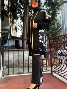 Triko Hırka Siyah 5körhrk3012