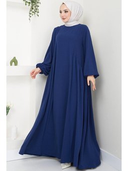 Eva Ayrobin Lacivert Elbise