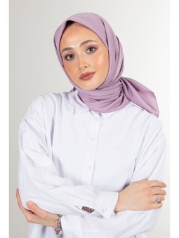 Koyu Lila Twill Eşarp
