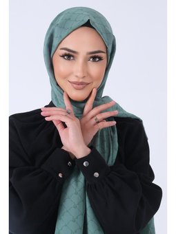 Zümrüt Yeşili İris Şal