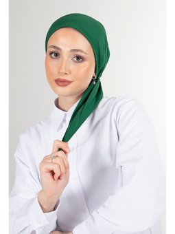 Zümrüt Yeşili Twill Eşarp