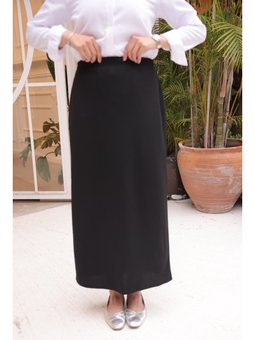Siyah Büyük Beden Kalem Etek
