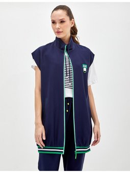 Düşük Omuzlu Spor Yelek Lacivert