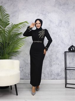 Siyah Öykü Abiye Elbise