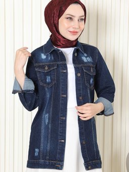 Koyu Kot Düğmeli Ceket