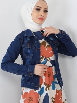 Koyu Kot Düğmeli Ceket