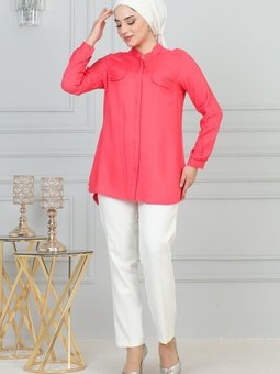 Nar Çiçeği Süs Cepli Tunik