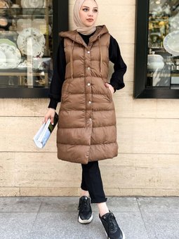 Taba Cep Detaylı Şişme Yelek