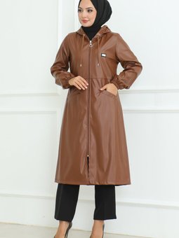 Taba Deri Detaylı Kap