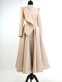 Damla Model İnci Detaylı Krem