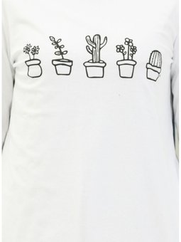 Baskılı Tunik 6001 03 Beyaz