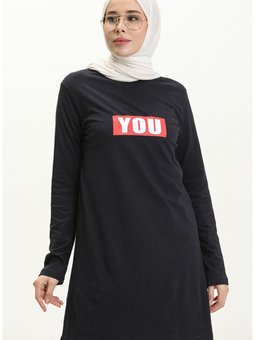 Baskılı Tunik 6019 02 Lacivert