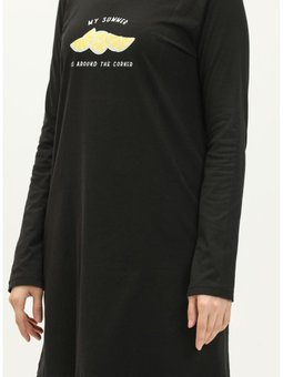 Baskılı Tunik 6036 01 Siyah
