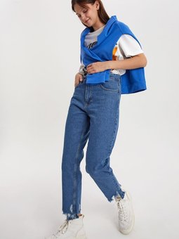 Mavi01 %100 Pamuk Lazer Kesim Denim Pantolon