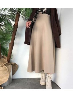Kloş Etek | Scuba Krep Kumaş