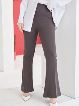 206 Ispanyol Paça Kumaş Pantolon Antrasit