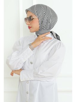 Carol Desenli Soft Bej Eşarp