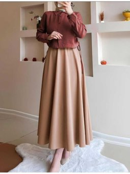 Puf Scuba Kloş Etek