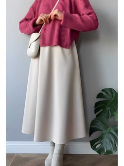 Scuba Kumaş Kloş Etek