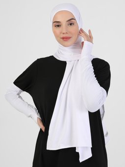 2'li Beyaz Şal & Kolluk Seti