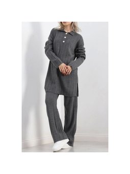 Fitilli Polo Yaka İkili Takım Grimelanj 16649.1612.