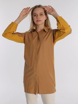 Klasik Düşük Omuzlu Gömlek