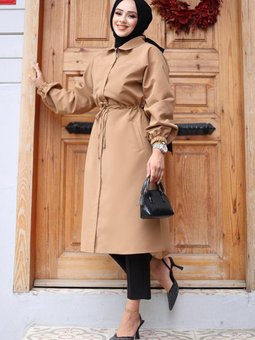 Camel Gizli Patlı Trençkot