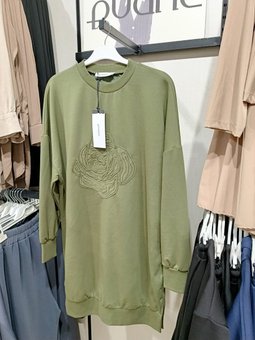 2 İplik Önü Desenli Tunik 10591