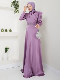 Alin Gül Kurusu Abiye Elbise