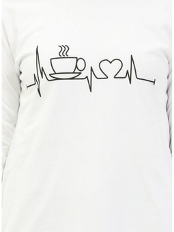 Desenli Spor Tunik 6004 03 Beyaz