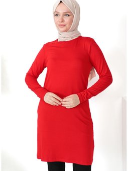 Penye Tunik 10645 10 Kırmızı