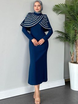 Sonay Abiye Elbise Lacivert
