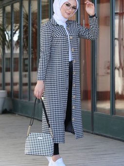 Düz Gömlek Yaka Siyah Düğmelı Kap 3004