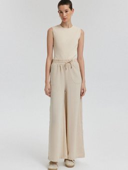 Beli Lastikli Bol Pantolon