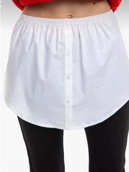 Görünümlü Yarım Gömlek Etek İçlik