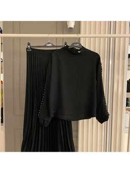 2024 İlkbahar Yaz Yeni Sezon Keten Takım Alt Üst Etek Bel Lastikli