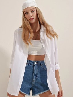 Oversize Gömleği Rahat Kalıp