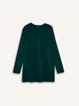 Regular Fit Bisiklet Yaka Basic Düz Triko Kazak Tunik C4474ax24au