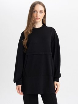 Regular Fit Bisiklet Yaka Uzun Kollu Tunik B0039ax24au