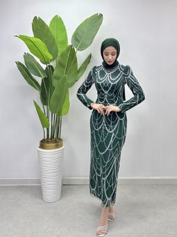 Yeşil Venüs Abiye Elbise