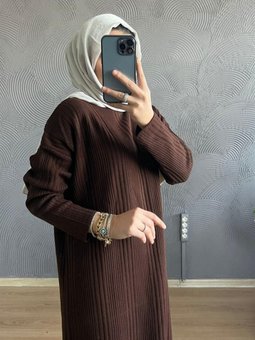 Fitilli Triko Elbise